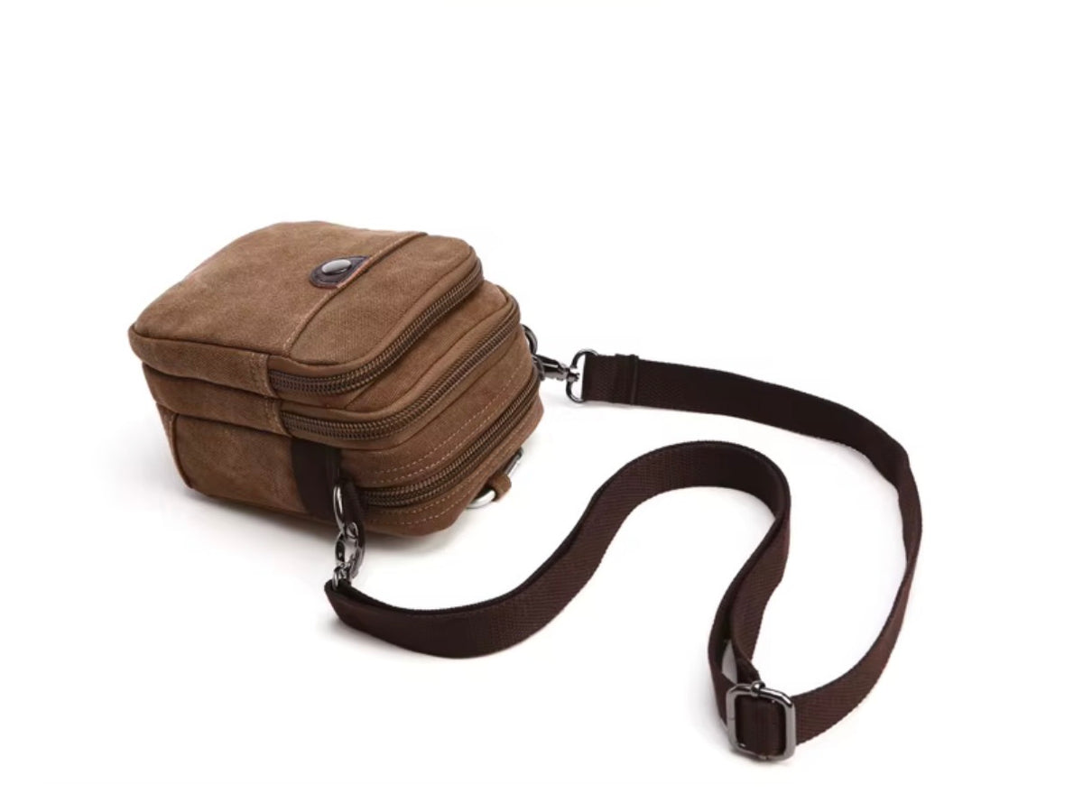 MILO mini heavy-duty canvas crossbody sling bag - Jouloud