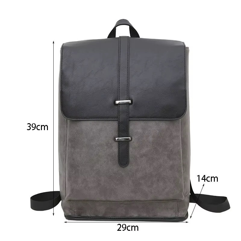 VALTERO slim vegan leather executive laptop backpack - Jouloud