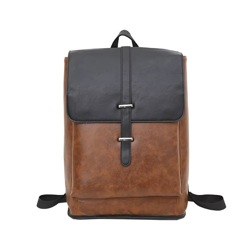 VALTERO slim vegan leather executive laptop backpack - Jouloud