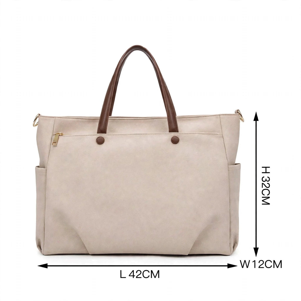 NOUR women's water-resistant Oxford laptop tote bag - Jouloud