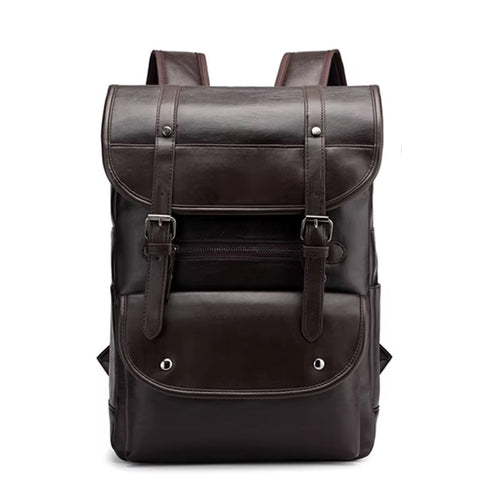 BRUNO vintage unisex PU leather mini backpack - Jouloud