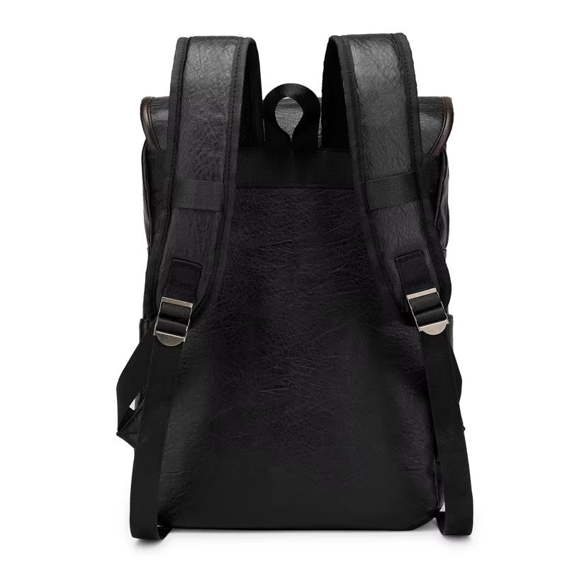 BRUNO vintage unisex PU leather mini backpack - Jouloud