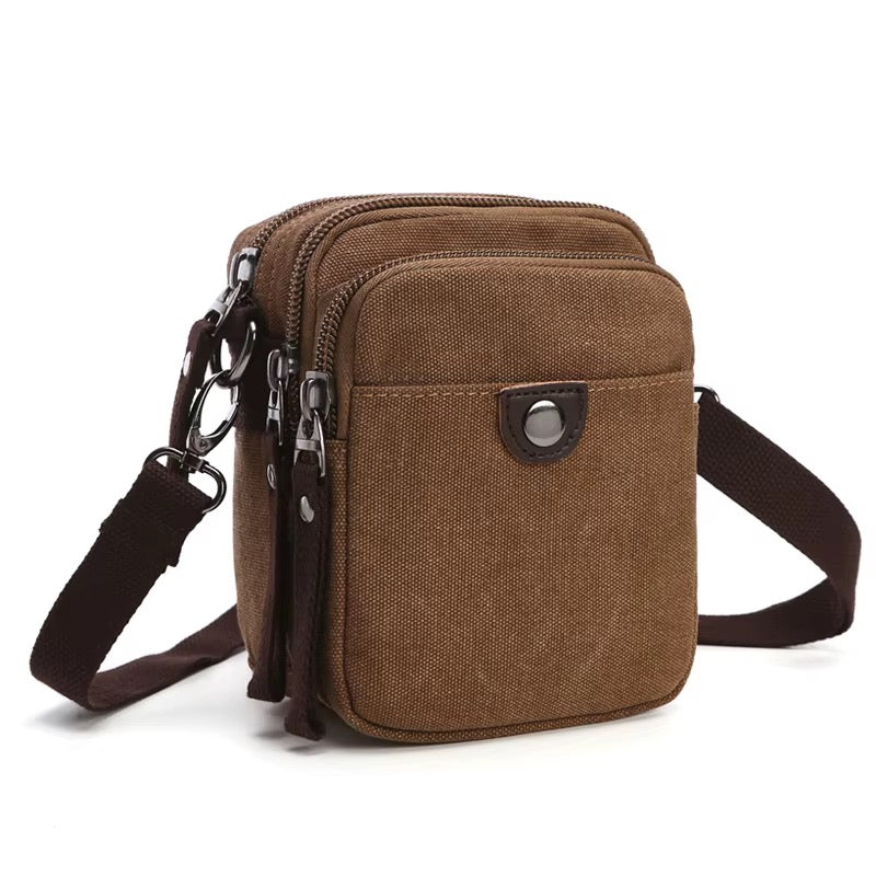 MILO mini heavy-duty canvas crossbody sling bag - Jouloud