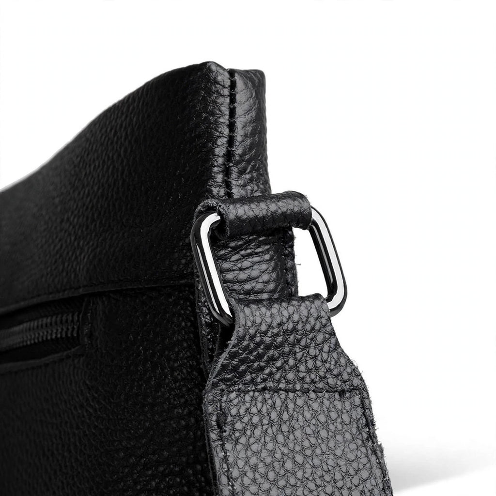 RAVEN men's genuine top grain leather crossbody bag - Jouloud