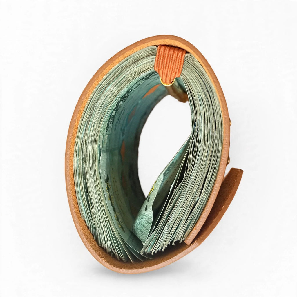 CARVO magnetic genuine leather money wrap - Jouloud