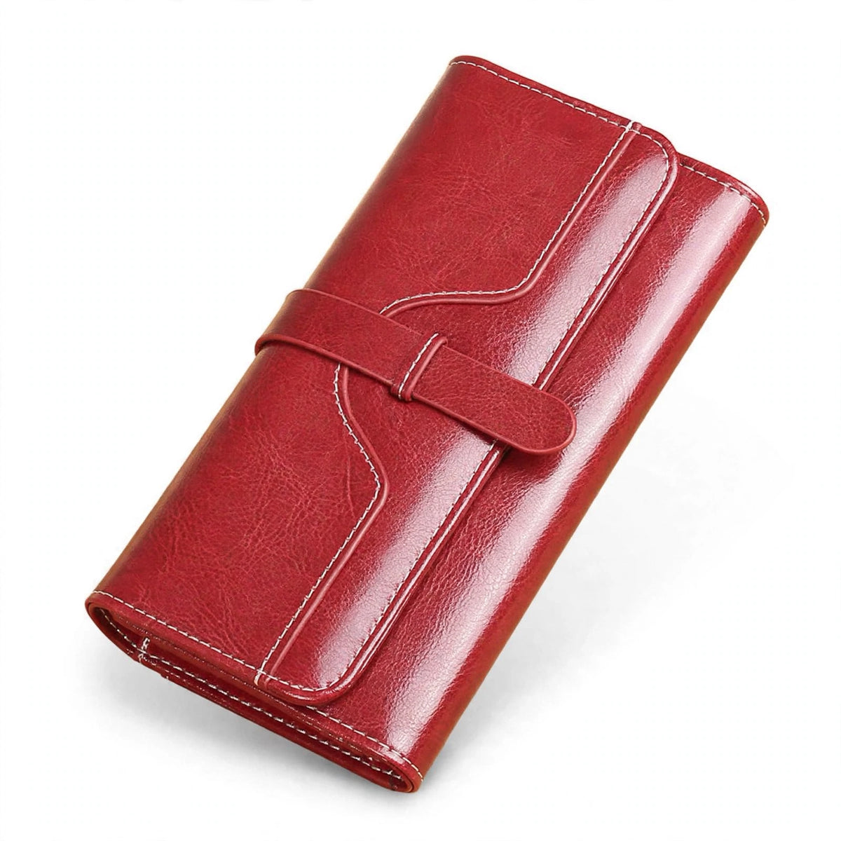 RUBY women's long genuine leather wallet with RFID protection - Jouloud