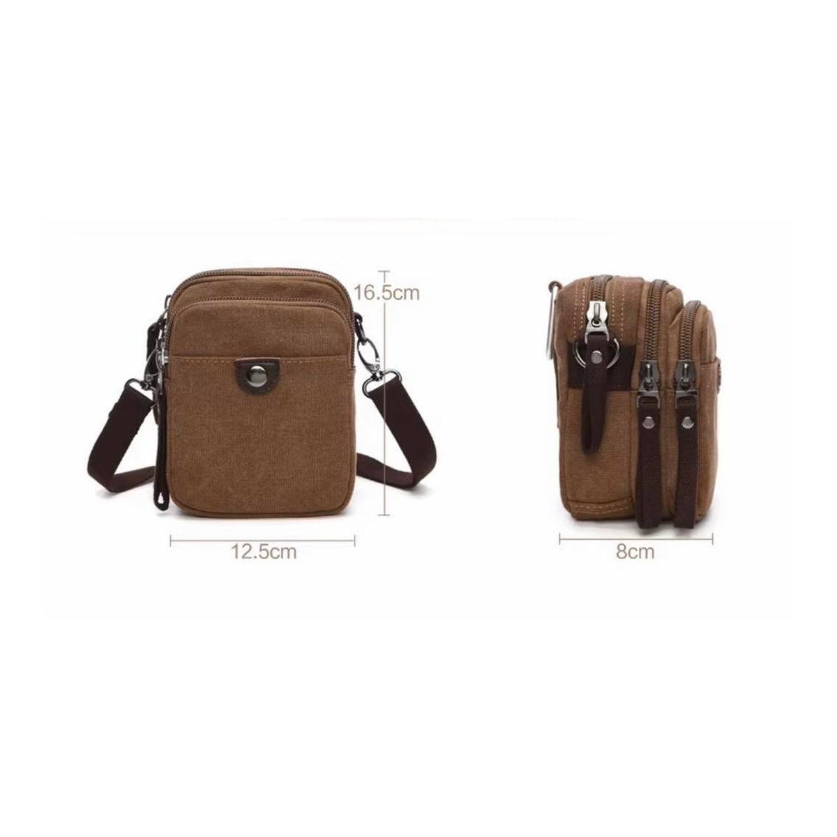 MILO mini heavy-duty canvas crossbody sling bag - Jouloud