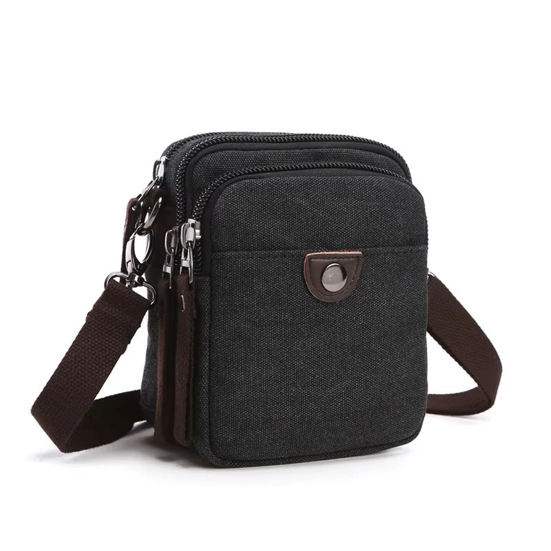 MILO mini heavy-duty canvas crossbody sling bag - Jouloud