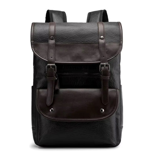 BRUNO vintage unisex PU leather mini backpack - Jouloud