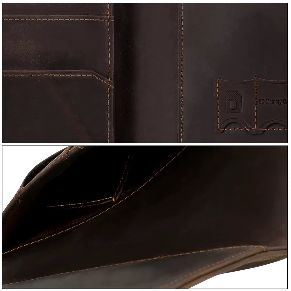 CESAR genuine leather passport holder travel wallet with AirTag slot - Jouloud