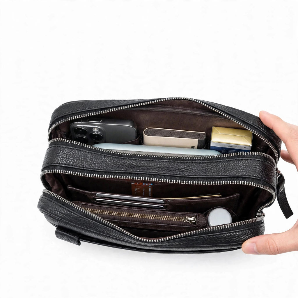 MONO LONDON men's minimalist PU leather hand clutch - Jouloud