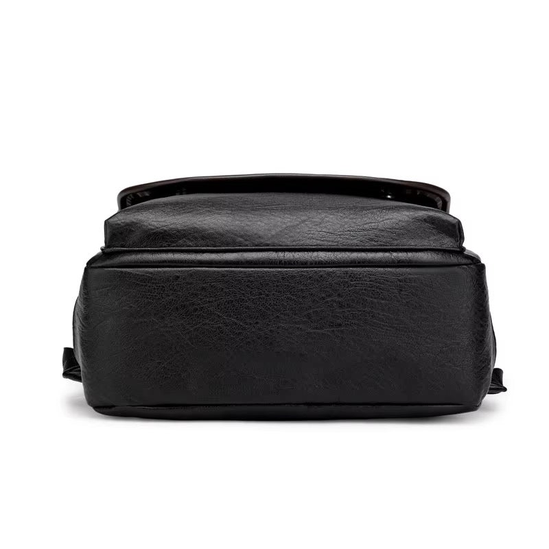 BRUNO vintage unisex PU leather mini backpack - Jouloud