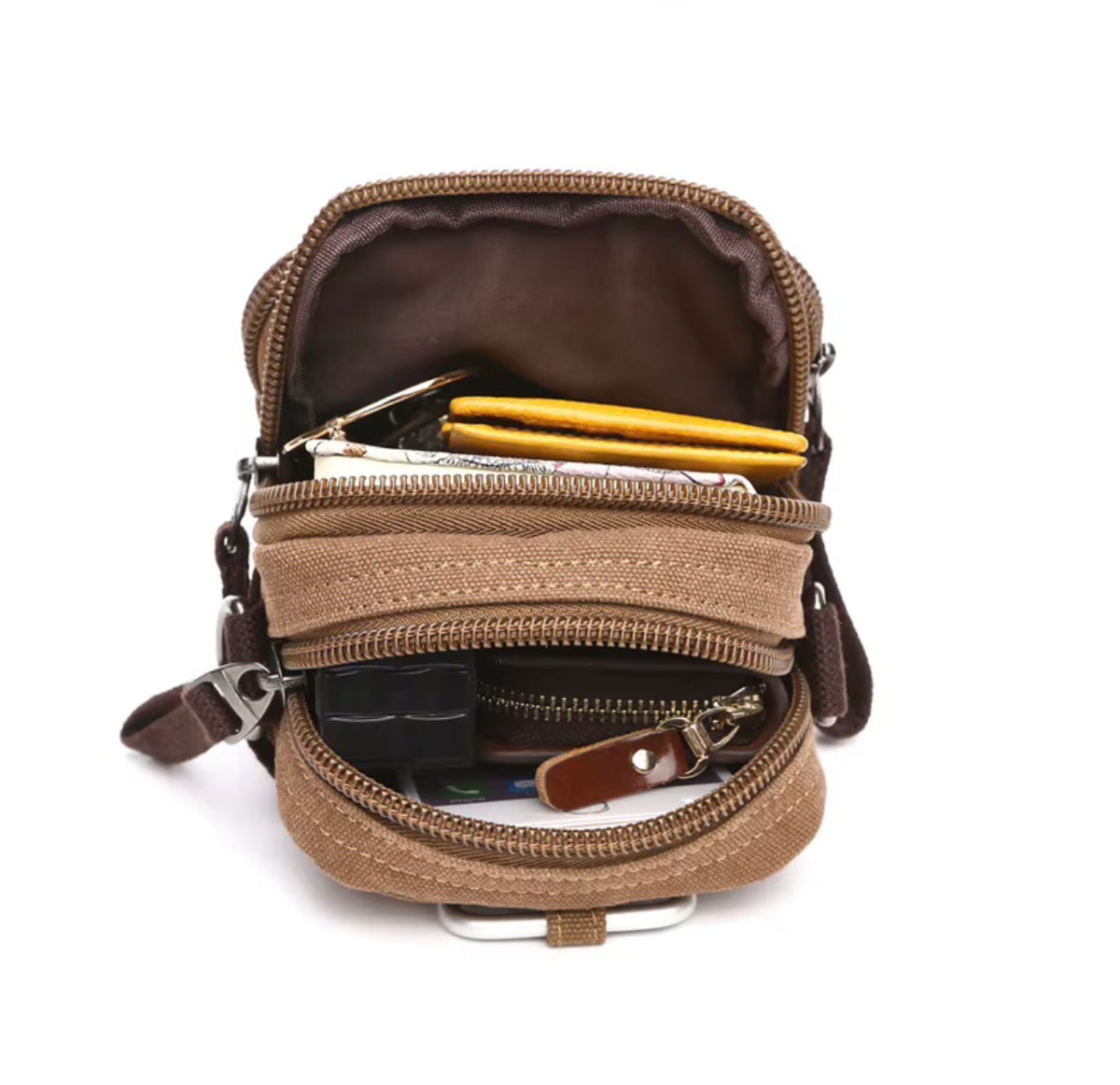 MILO mini heavy-duty canvas crossbody sling bag - Jouloud