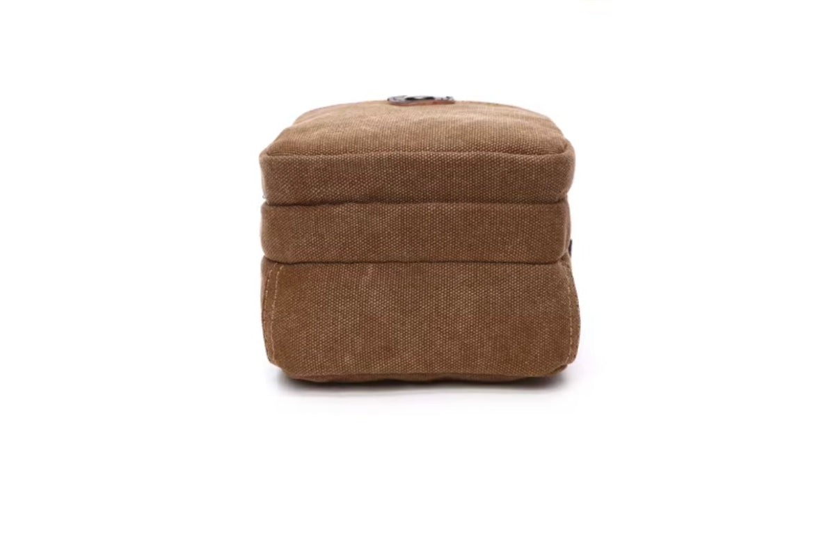 MILO mini heavy-duty canvas crossbody sling bag - Jouloud