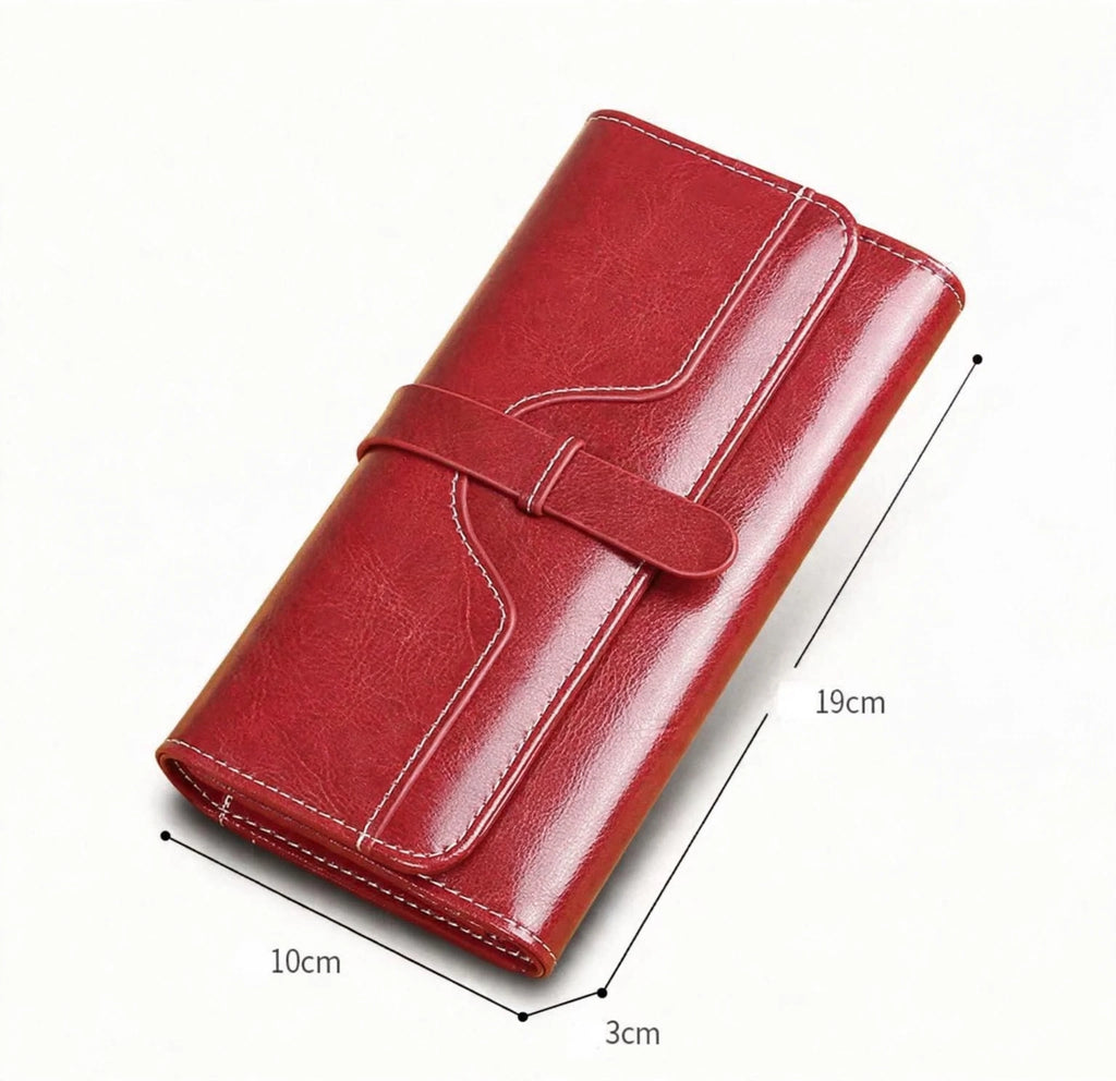 RUBY women's long genuine leather wallet with RFID protection - Jouloud