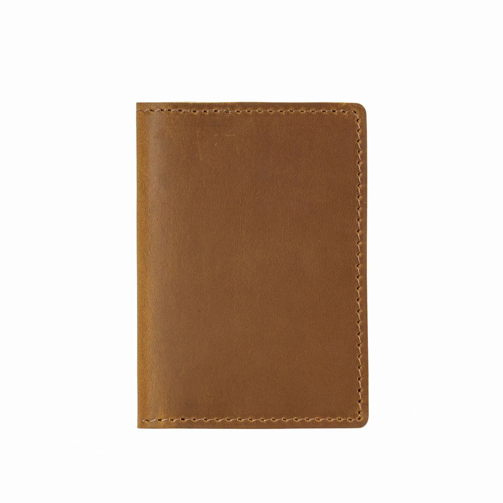 FABIO slim genuine Crazy Horse leather bifold card holder - Jouloud