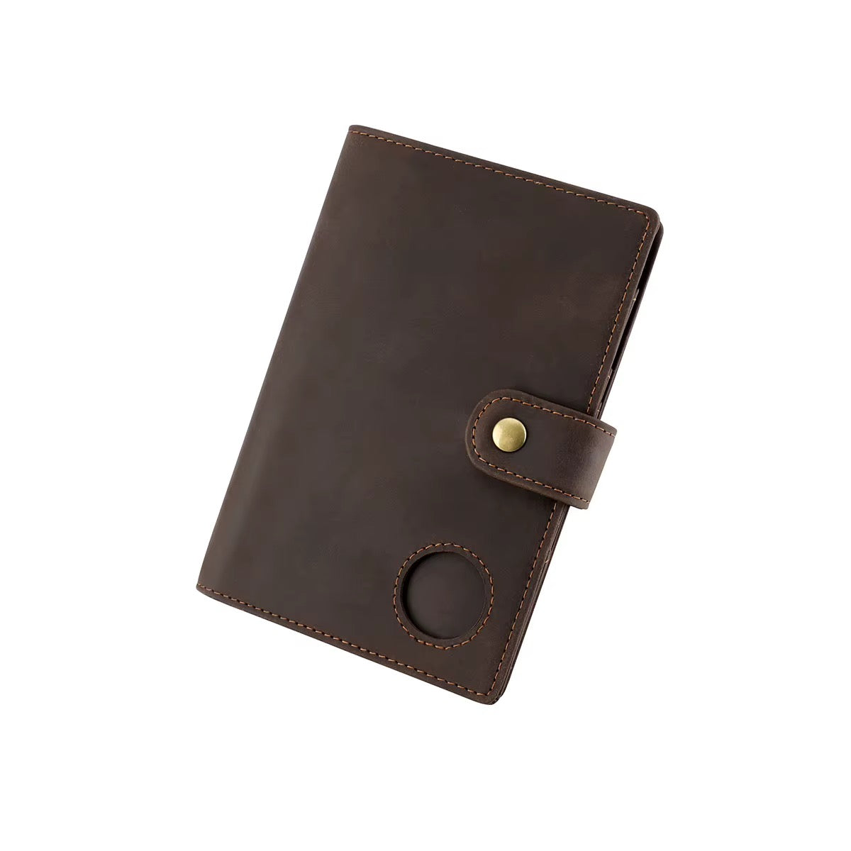 CESAR genuine leather passport holder travel wallet with AirTag slot - Jouloud
