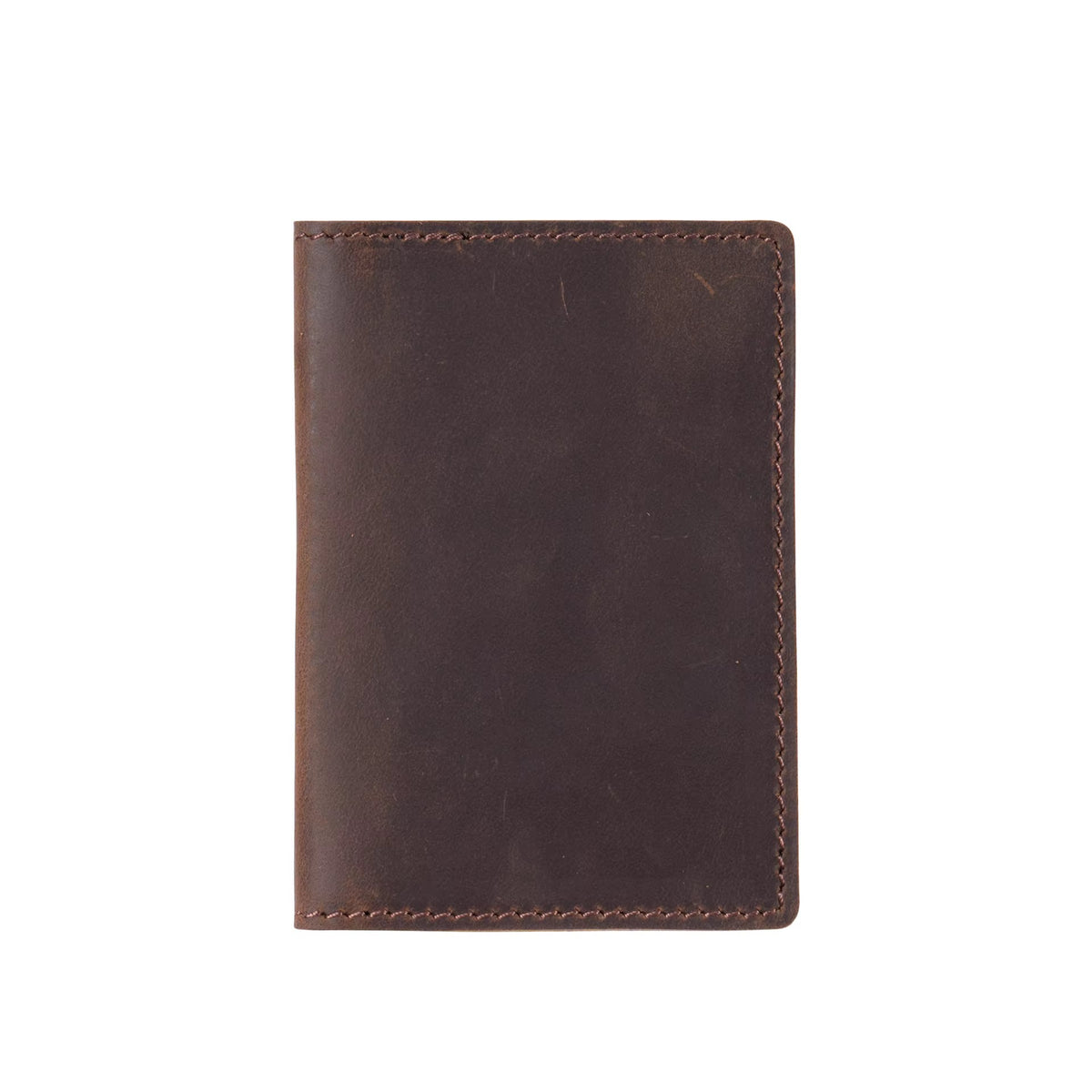 FABIO slim genuine Crazy Horse leather bifold card holder - Jouloud
