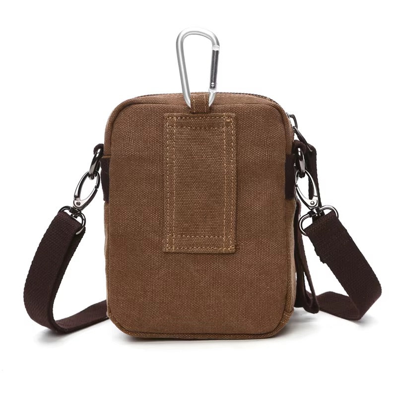MILO mini heavy-duty canvas crossbody sling bag - Jouloud